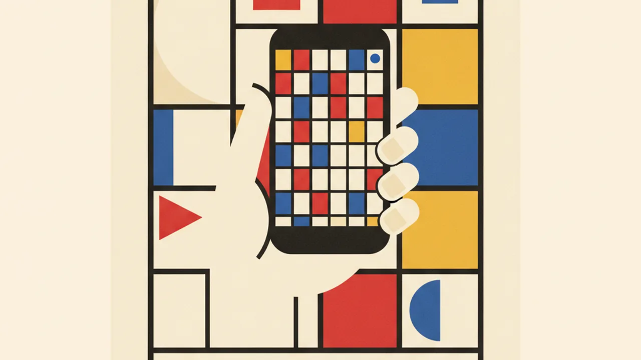 Kulisbet mobil giriş, elde telefon Mondrian ekranı
