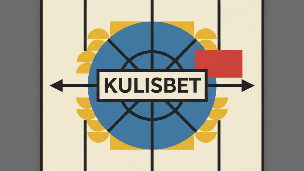 Kulisbet kasa kapısı ve madeni paralar, geometrik kompozisyon